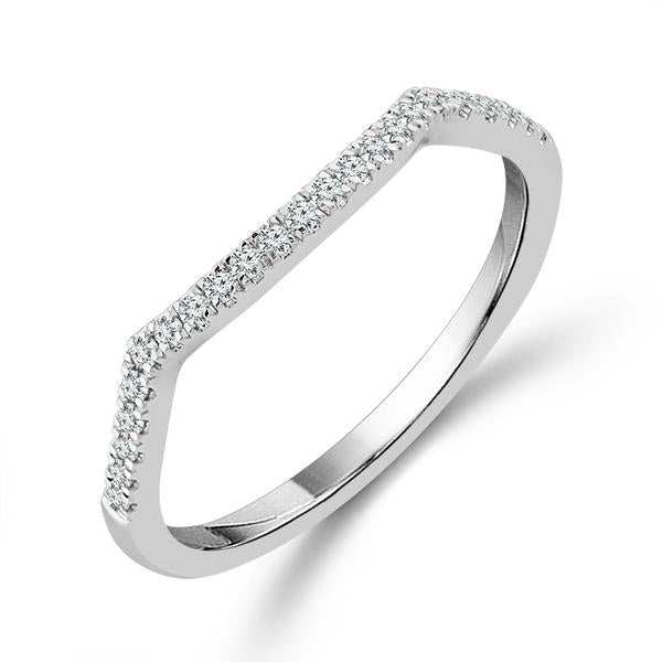 Diamond Band 0.1 ct tw 14k White Gold-RB10267A78W4BS