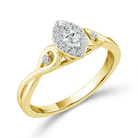 Diamond Bridal Set 0.40 ct tw 10k Yellow Gold-RB10983A44Y0