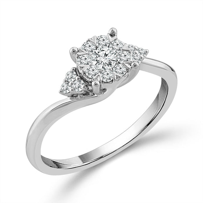 Diamond Bridal Set 0.5 ct tw 10k White Gold-RB10985