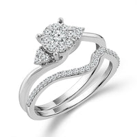 Diamond Bridal Set 0.5 ct tw 10k White Gold-RB10985