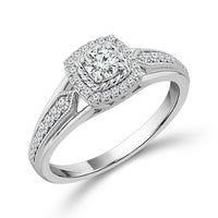 Diamond Bridal Set 0.5 ct tw 10k White Gold-RB10986