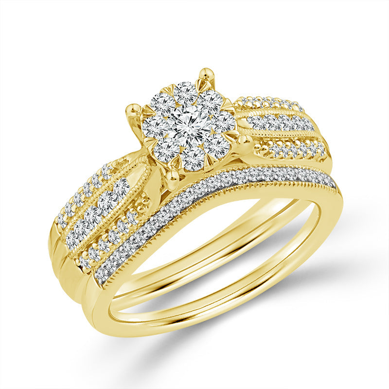 Diamond Bridal Set 0.50 ct tw 10k White Gold-RB11764A78W0