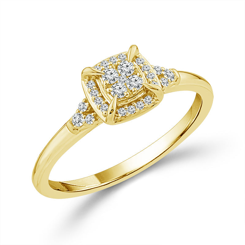 Diamond Bridal Set 0.20 ct tw 10k Yellow Gold-RB11780A78Y0