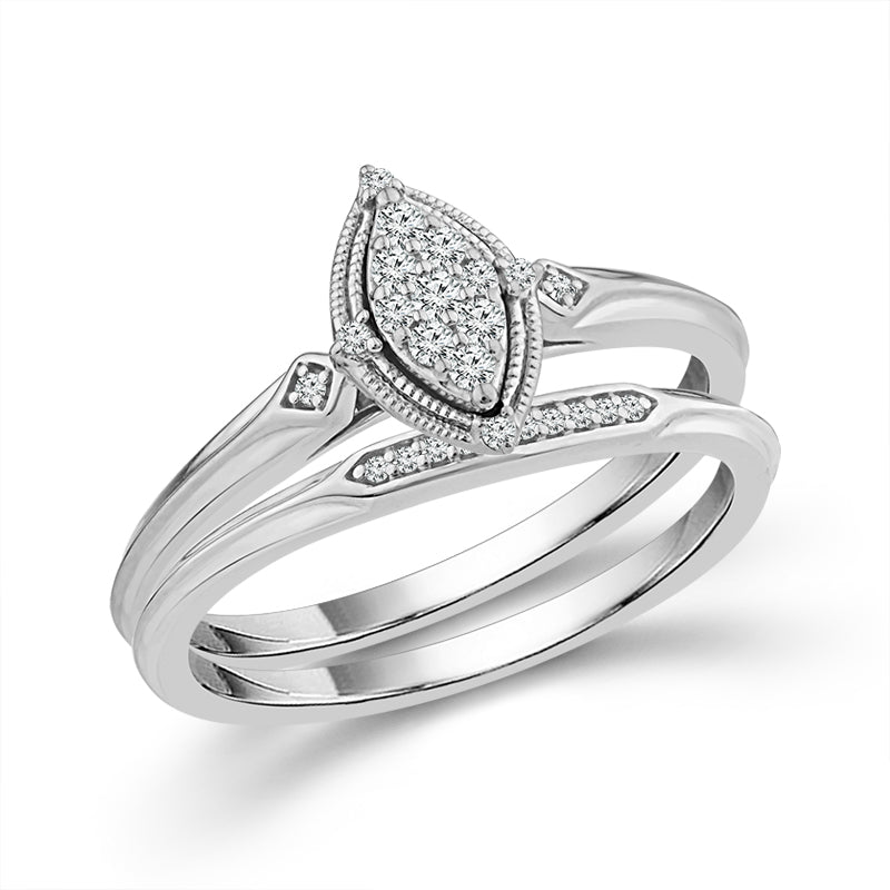 Diamond Bridal Set 0.13 ct tw 10k Yellow Gold-RB11784A78Y0