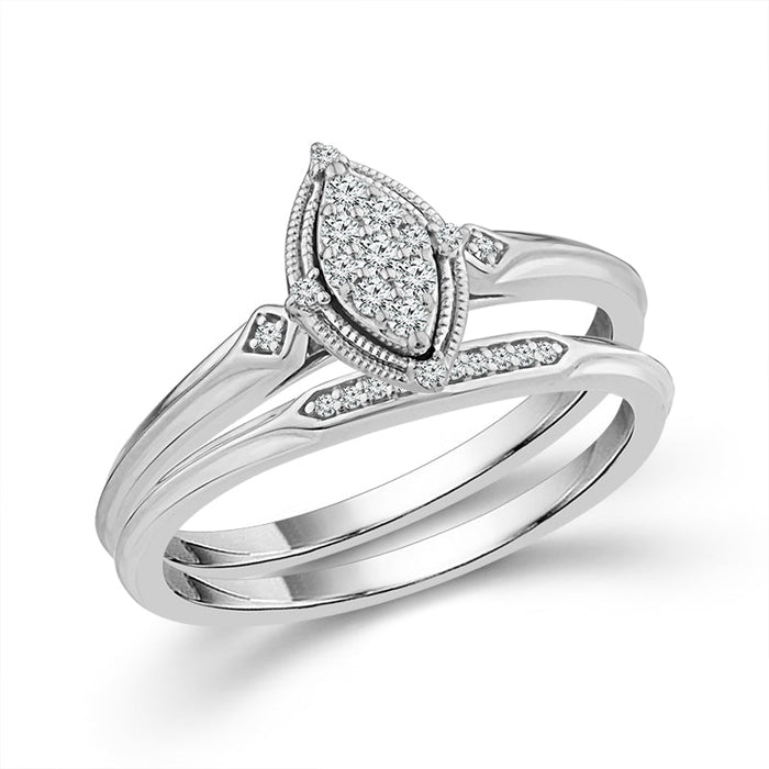 Diamond Bridal Set 0.13 ct tw 10k Yellow Gold-RB11784A78Y0