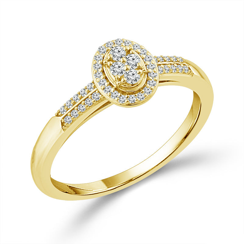 Diamond Bridal Set 0.20 ct tw 10k Yellow Gold-RB11786A78Y0