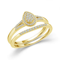 Diamond Bridal Set 0.20 ct tw 10k Yellow Gold-RB11787SCY0