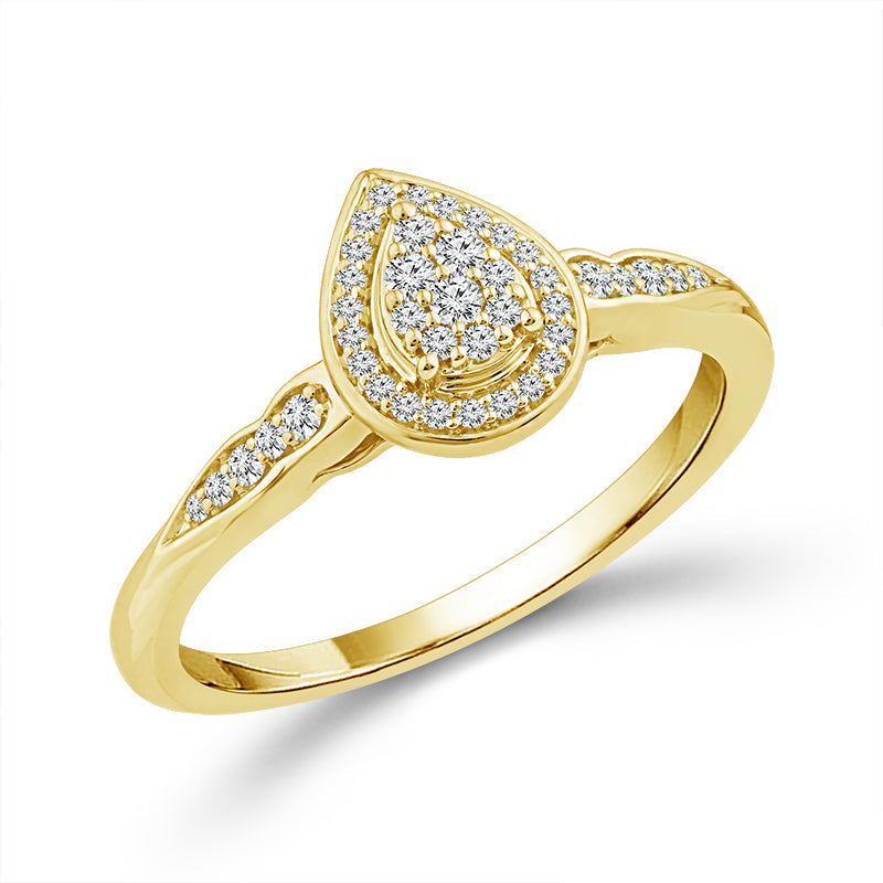 Diamond Bridal Set 0.20 ct tw 10k Yellow Gold-RB11788A78Y0