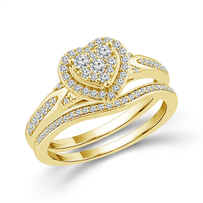 Diamond Bridal Set 0.40 ct tw 10k Yellow Gold-RB11790A78Y0