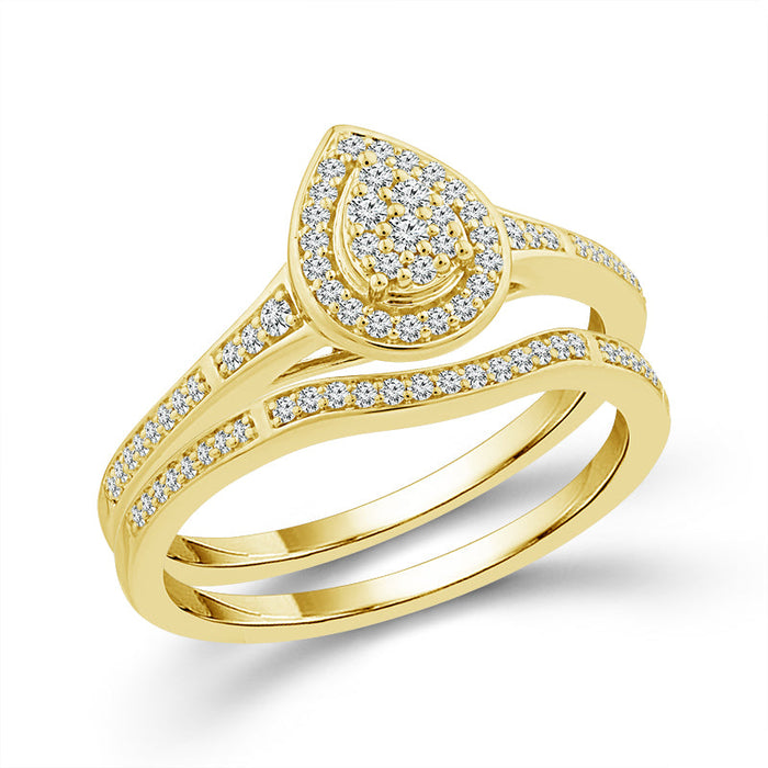 Diamond Bridal Set 0.33 ct tw 10k Yellow Gold-RB11791A78Y0