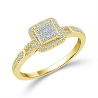 Diamond Bridal Set 0.40 ct tw 10k Yellow Gold-RB11792A78Y0