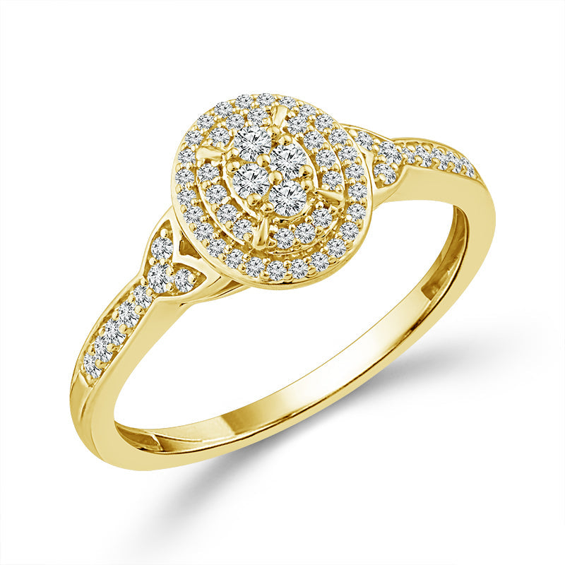 Diamond Bridal Set 0.33 ct tw 10k Yellow Gold-RB11793A78Y0