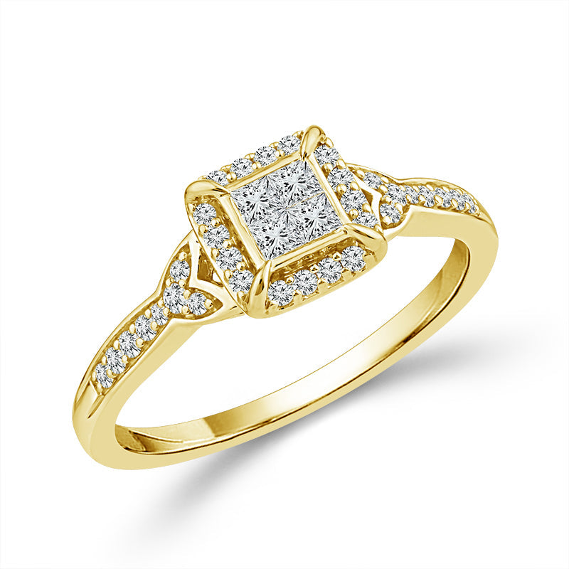 Diamond Bridal Set 0.40 ct tw 10k Yellow Gold-RB11795A78Y0