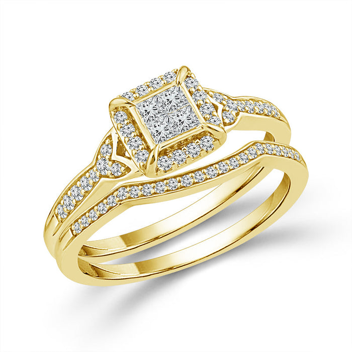 Diamond Bridal Set 0.40 ct tw 10k Yellow Gold-RB11795A78Y0