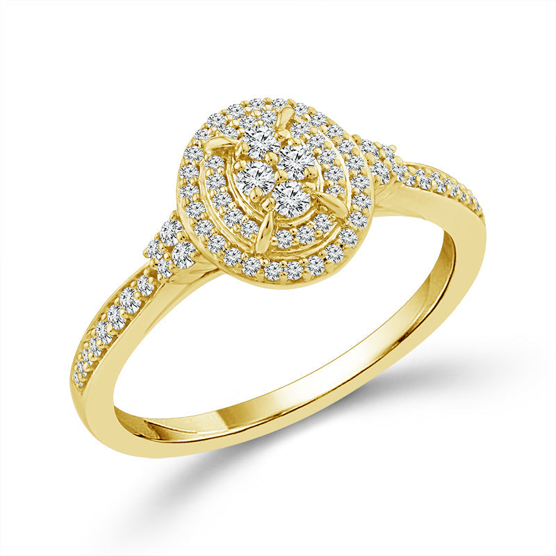 Diamond Bridal Set 0.40 ct tw 10k Yellow Gold-RB11798A78Y0