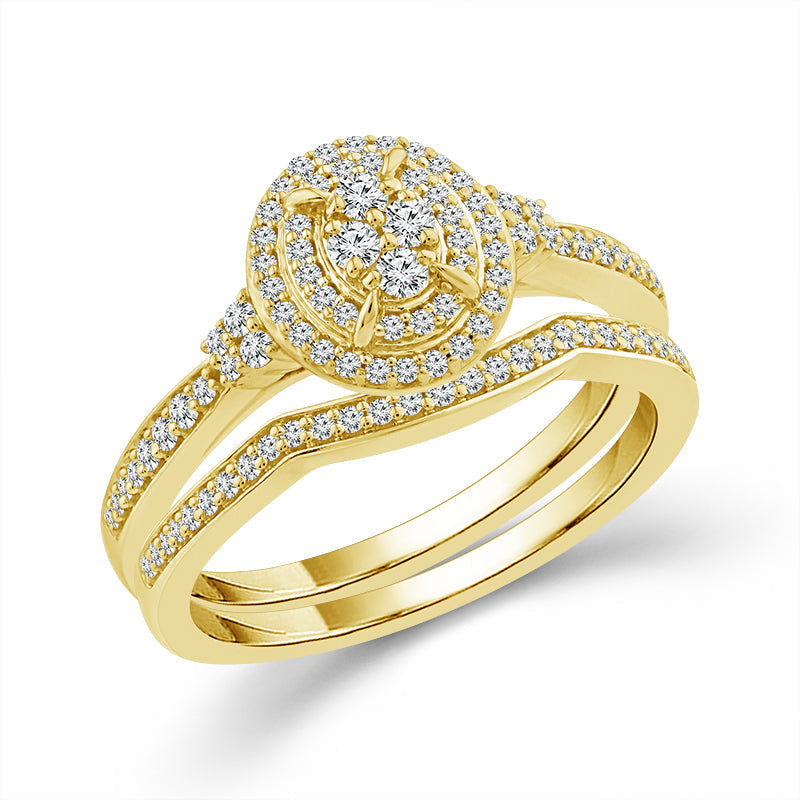 Diamond Bridal Set 0.40 ct tw 10k Yellow Gold-RB11798A78Y0