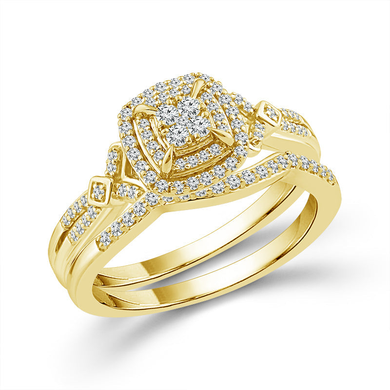Diamond Bridal Set 0.33 ct tw 10k Yellow Gold-RB11800A78Y0