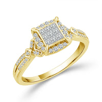 Diamond Bridal Set 0.40 ct tw 10k Yellow Gold-RB11802A66Y0