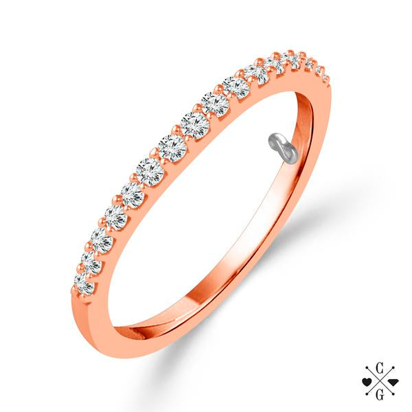 Diamond Band 0.25 ct tw 10k Rose Gold-RB5226-B