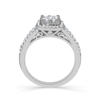 Diamond Engagement Ring 0.85 ct tw 14k White Gold-RB6327FTB56R4W