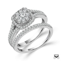 Diamond Bridal Set 1 ct tw 14k White Gold-RB6327FTB56W4