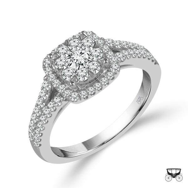 Diamond Bridal Set 1 ct tw 14k White Gold-RB6327FTB56W4