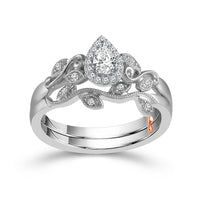 Diamond Bridal Set 0.25 ct tw 14k White Gold-RB6935TPA44W4