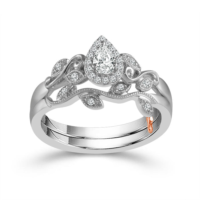 Diamond Bridal Set 0.25 ct tw 14k White Gold-RB6935TPA44W4