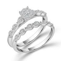 Diamond Bridal Set 0.2 ct tw 10k White Gold-RB7116A78W0