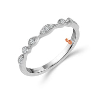 Diamond Bridal Set 0.33 ct tw 10k White Gold+10k Rose Gold-RB8093A78T0