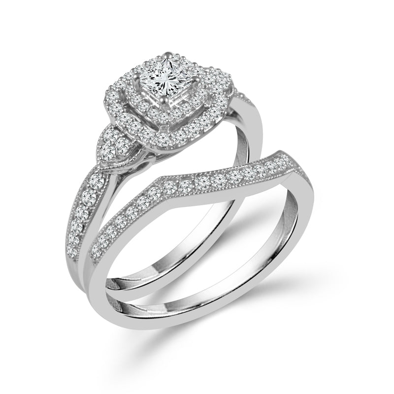 Diamond Bridal Set 0.75 ct tw 10k White Gold-RB8278A66W0