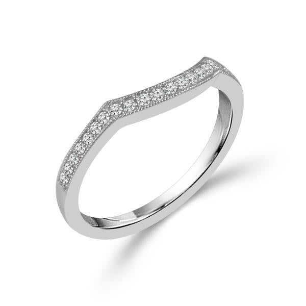 Diamond Band 0.13 ct tw 10k White Gold-RB8278B