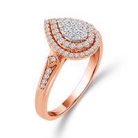 Diamond Bridal Set 0.5 ct tw 10k Rose Gold-RB9001TPKP0