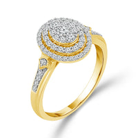 Diamond Bridal Set 0.50 ct tw 10k Yellow Gold-RB9002TPKY0