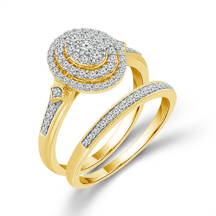 Diamond Bridal Set 0.50 ct tw 10k Yellow Gold-RB9002TPKY0