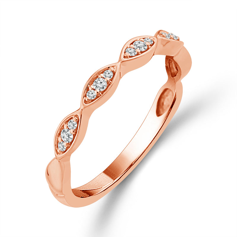Diamond Bridal Set 0.4 ct tw 10k Rose Gold-RB9200A78P0