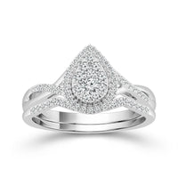 Diamond Bridal Set 0.4 ct tw 10k White Gold-RB9219A78W0