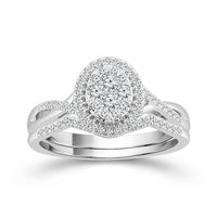 Diamond Bridal Set 0.4 ct tw 10k White Gold-RB9220A78W0