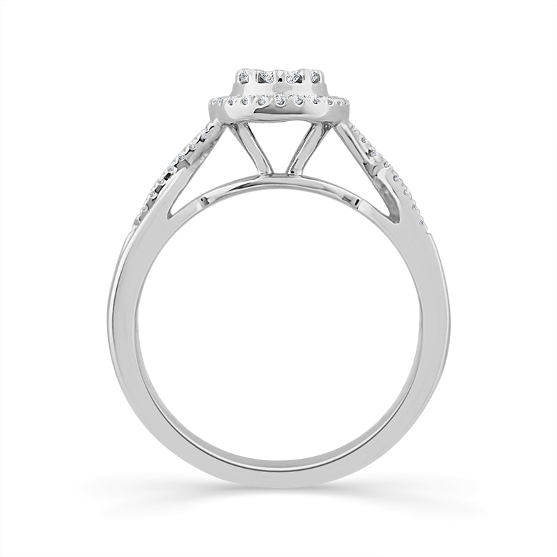 Diamond Bridal Set 0.4 ct tw 10k White Gold-RB9220A78W0