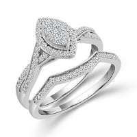 Diamond Bridal Set 0.4 ct tw 10k White Gold-RB9485A68W0