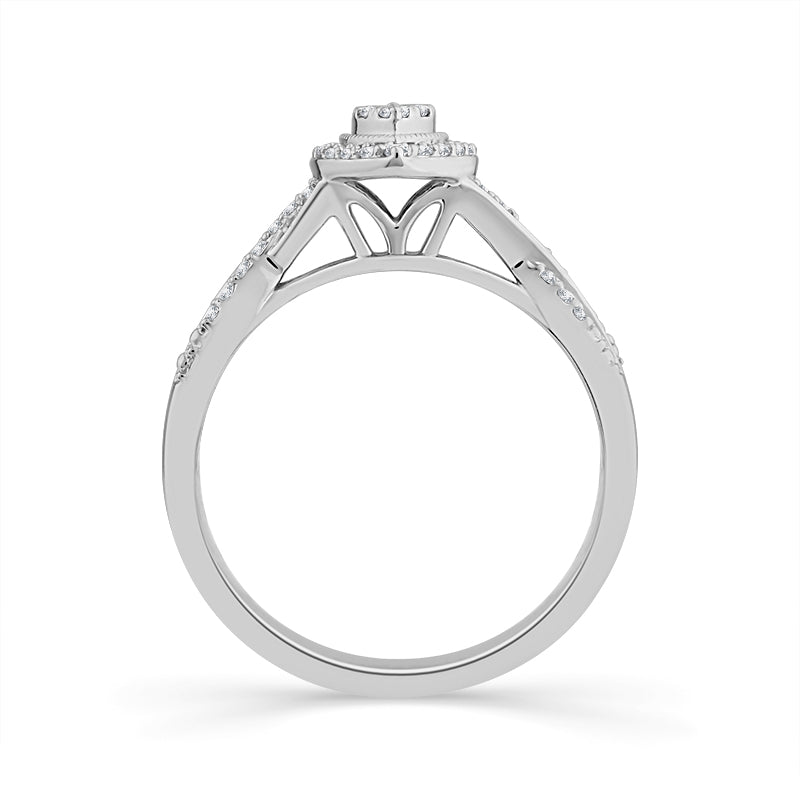 Diamond Bridal Set 0.4 ct tw 10k White Gold-RB9485A68W0