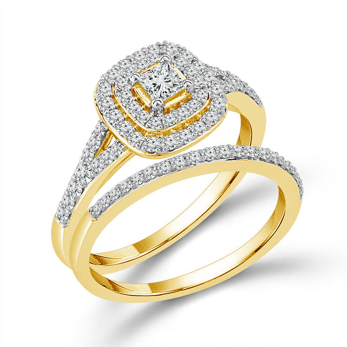 Diamond Bridal Set 0.63 ct tw 10k White Gold-RB9579A66W0