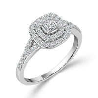 Diamond Bridal Set 0.63 ct tw 10k White Gold-RB9579A66W0