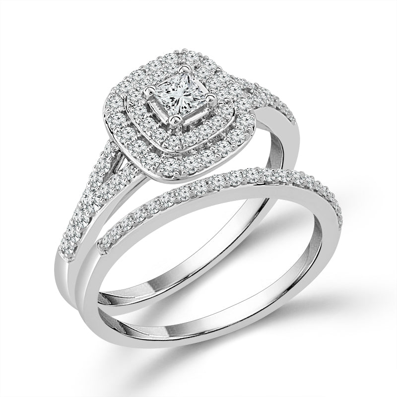 Diamond Bridal Set 0.63 ct tw 10k White Gold-RB9579A66W0