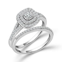 Diamond Bridal Set 0.63 ct tw 10k White Gold-RB9579A66W0
