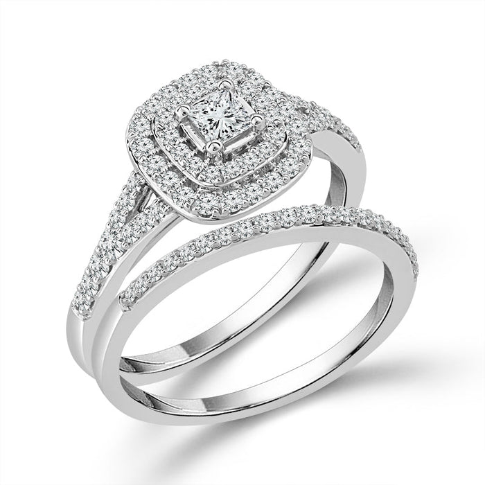 Diamond Bridal Set 0.63 ct tw 10k White Gold-RB9579A66W0