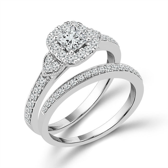 Diamond Bridal Set 0.75 ct tw 10k White Gold-RB9581A66W0