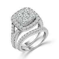 Diamond Bridal Set 2 ct tw 14k White Gold-RB9971A68W4