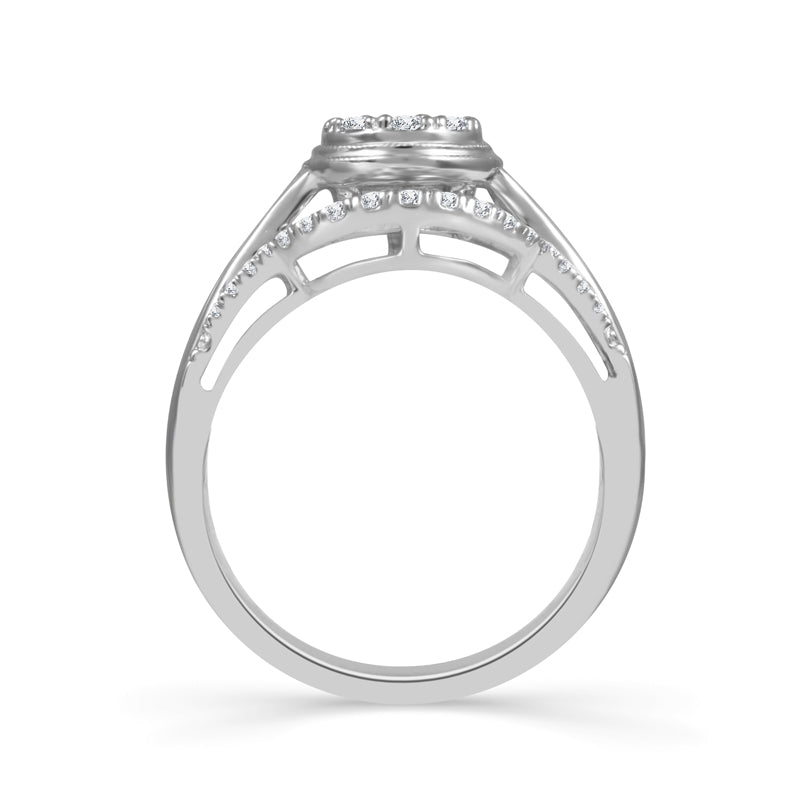 Diamond Engagement Ring 0.50 ct tw 10k White Gold-RE12281A78W0