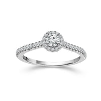 Diamond Engagement Ring 0.5 ct tw 14k White Gold-RE12319A66W4